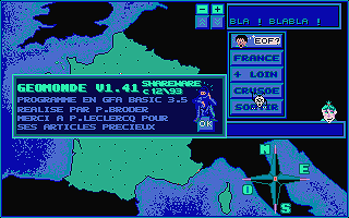 Géo_Monde atari screenshot